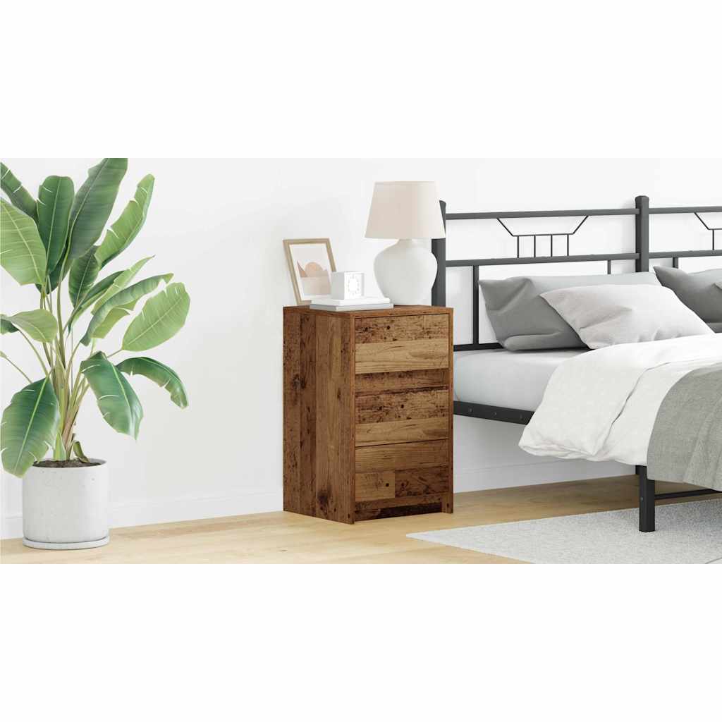 Bedside Cabinet Old Wood 38 x 34 x 61 cm Engineered wood