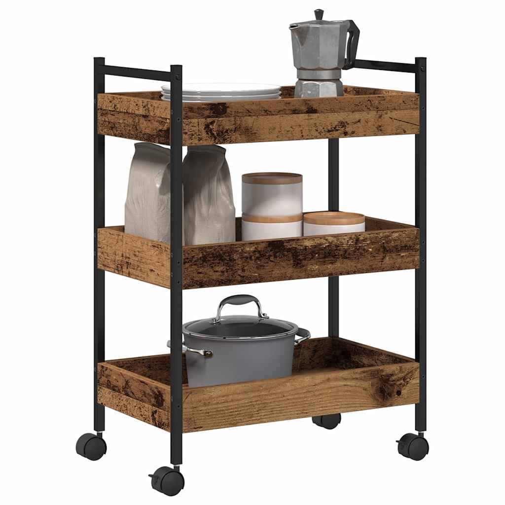 Kitchen Trolley Old wood 50 x 30 x 70 cm Engineered Wood