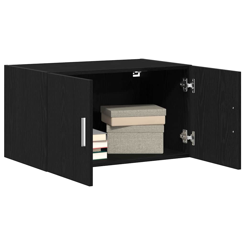 Wall Cabinet Black oak 70 x 42.5 x 40 cm Engineered Wood