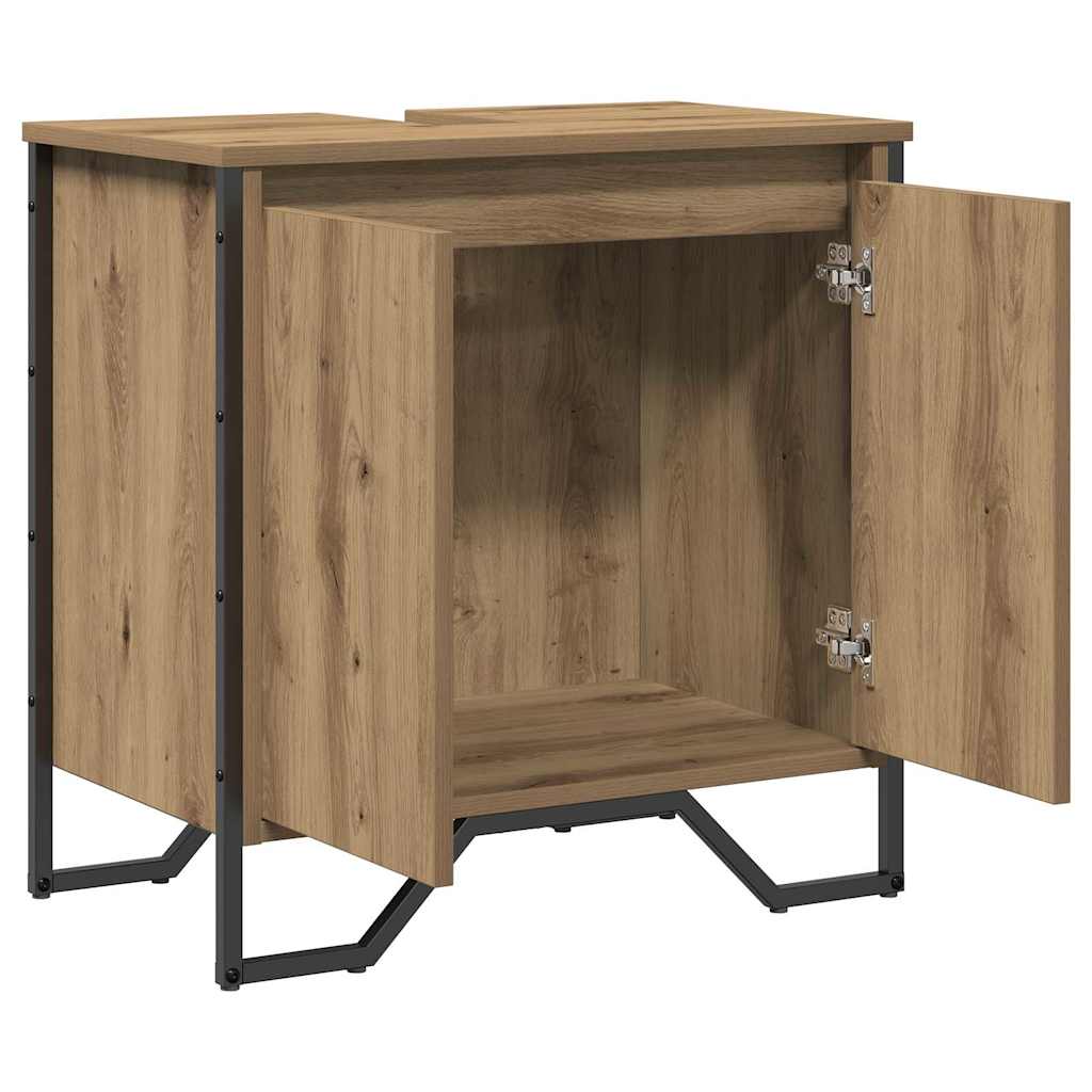 vidaXL Sink Cabinet Artisan Oak 60 x 35 x 60 cm Engineered wood