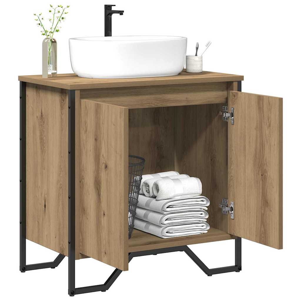 vidaXL Sink Cabinet Artisan Oak 60 x 35 x 60 cm Engineered wood
