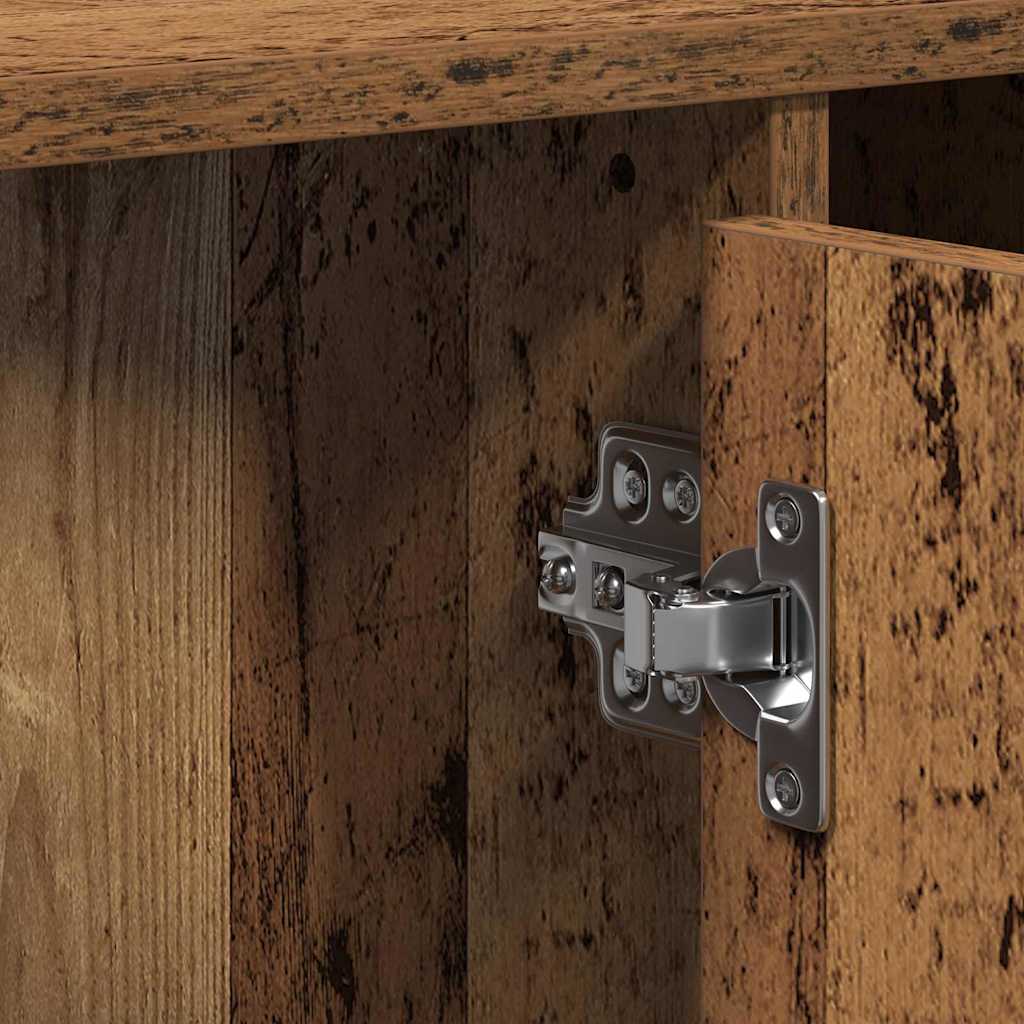 vidaXL Sink Cabinet with Door Old Wood 91 x 35 x 60 cm Engineered wood