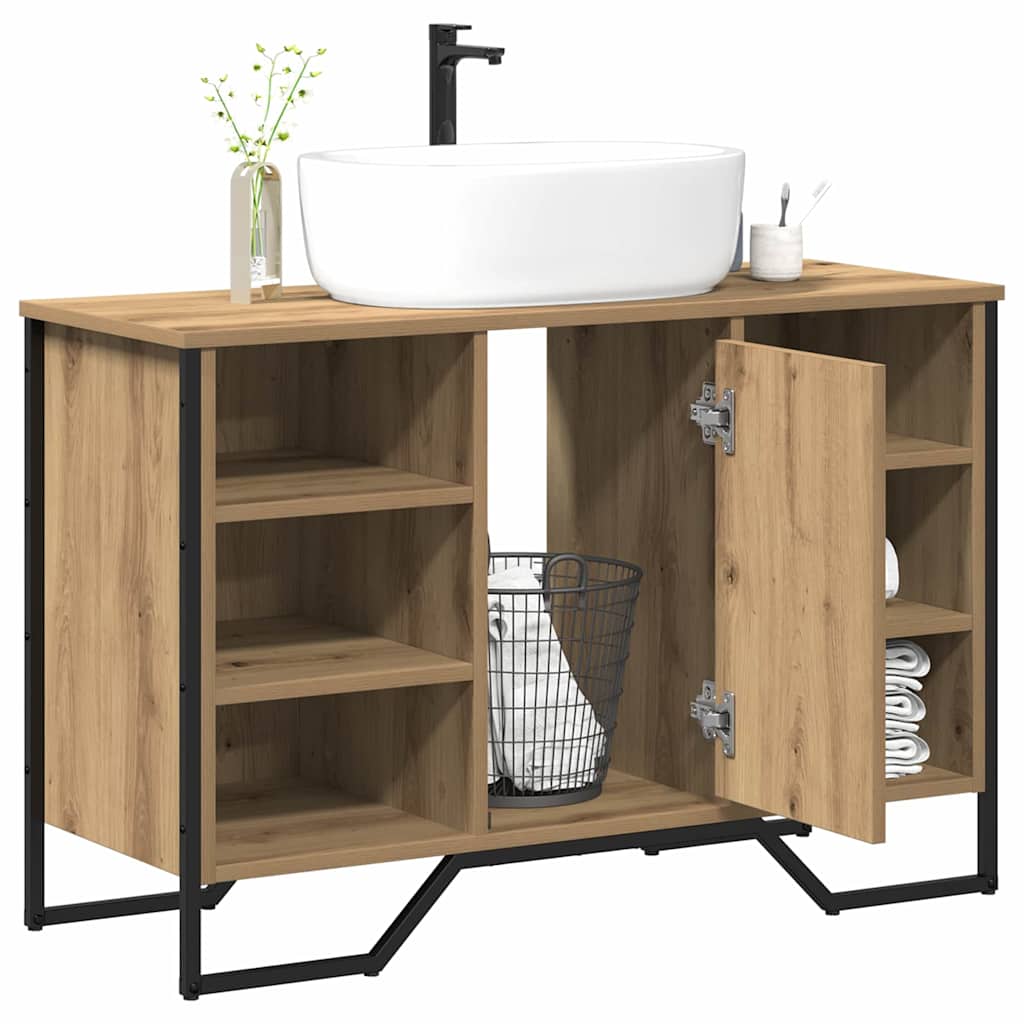 vidaXL Sink Cabinet Artisan Oak 91 x 35 x 60 cm Engineered wood