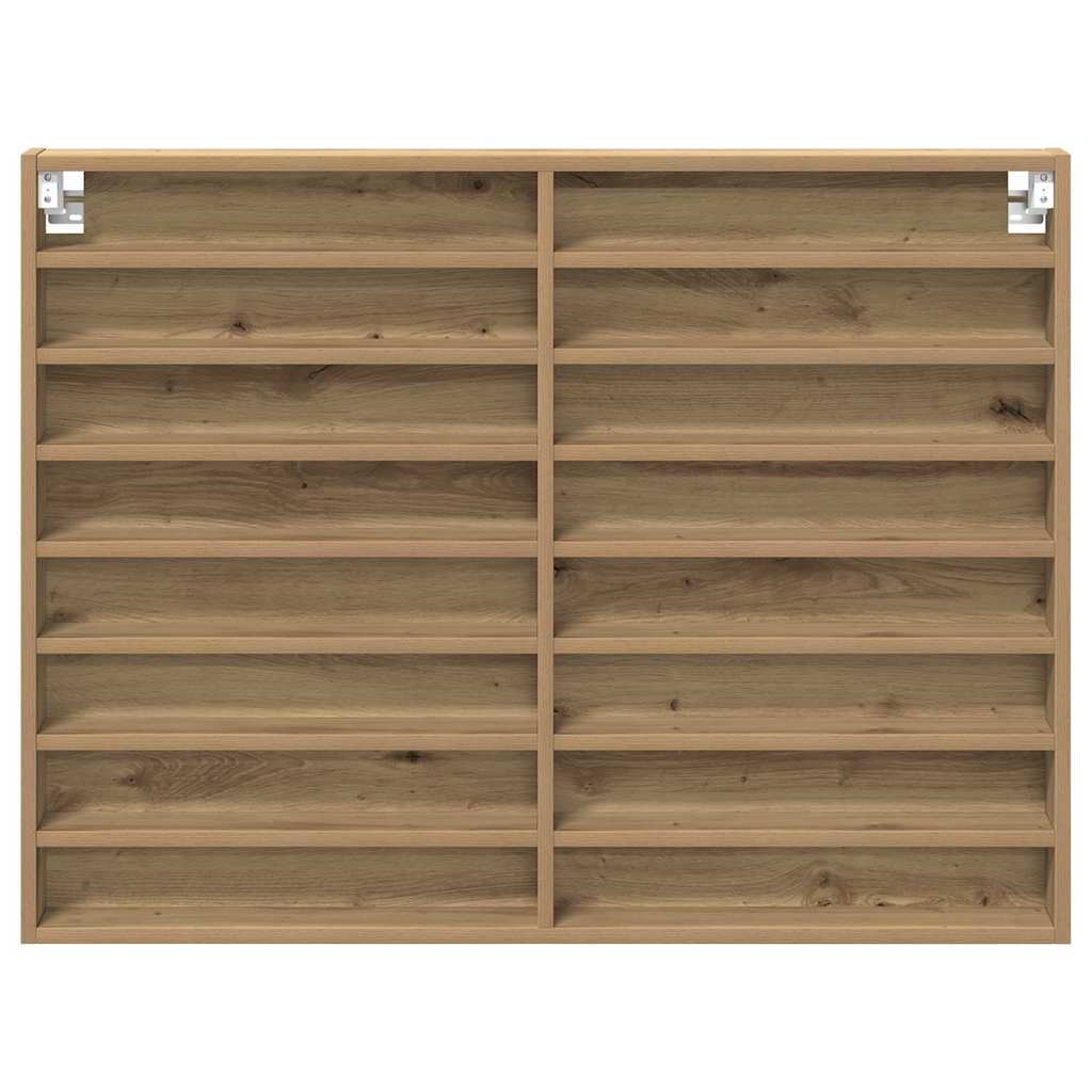 Display Cabinet Wall-Mounted Artisan Oak 100 x 8.5 x 75 cm