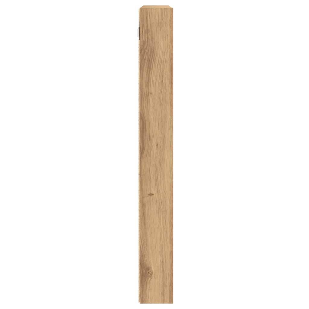Display Cabinet Wall-Mounted Artisan Oak 100 x 8.5 x 75 cm