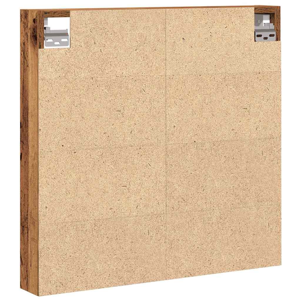 Display Cabinet Old Wood 60 x 8.5 x 58 cm Engineered Wood