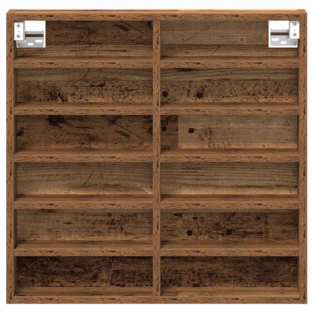 Display Cabinet Old Wood 60 x 8.5 x 58 cm Engineered Wood