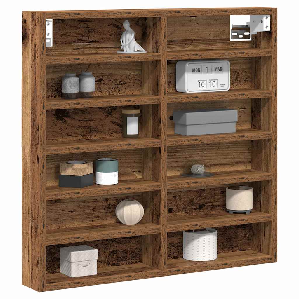 Display Cabinet Old Wood 60 x 8.5 x 58 cm Engineered Wood