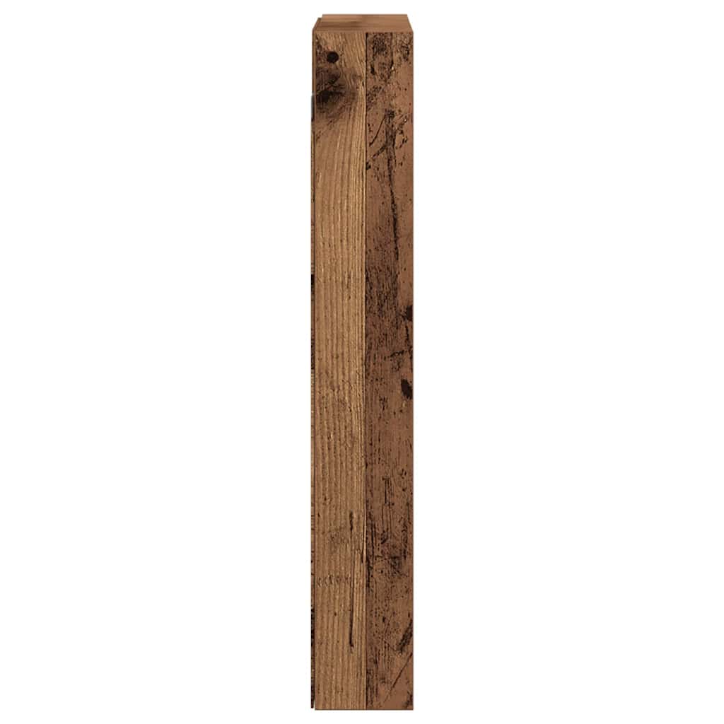 Display Cabinet Old Wood 60 x 8.5 x 58 cm Engineered Wood