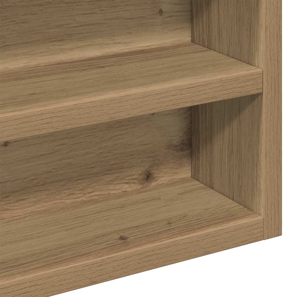 Display Cabinet Wall-Mounted Artisan Oak 60 x 8.5 x 58 cm