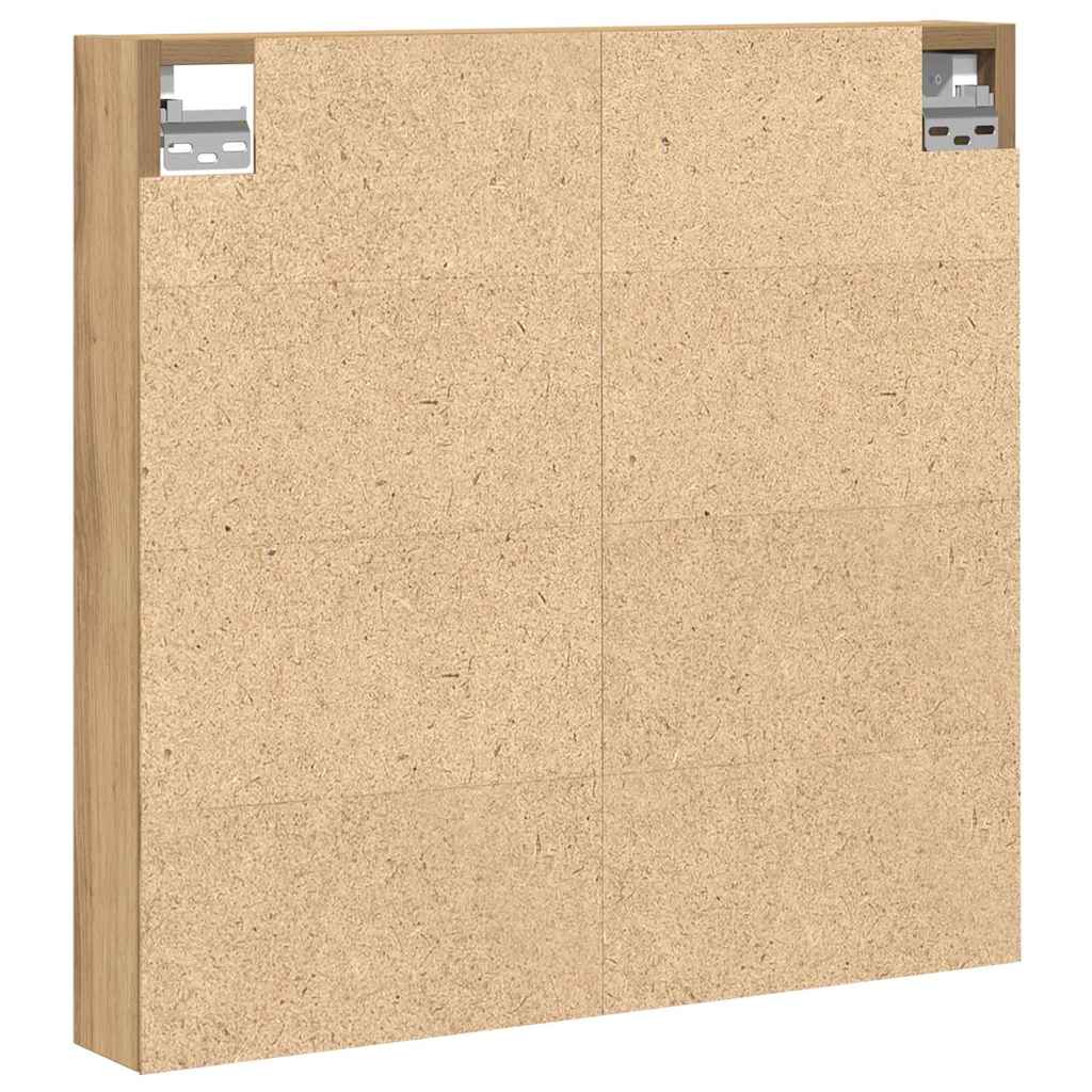 Display Cabinet Wall-Mounted Artisan Oak 60 x 8.5 x 58 cm