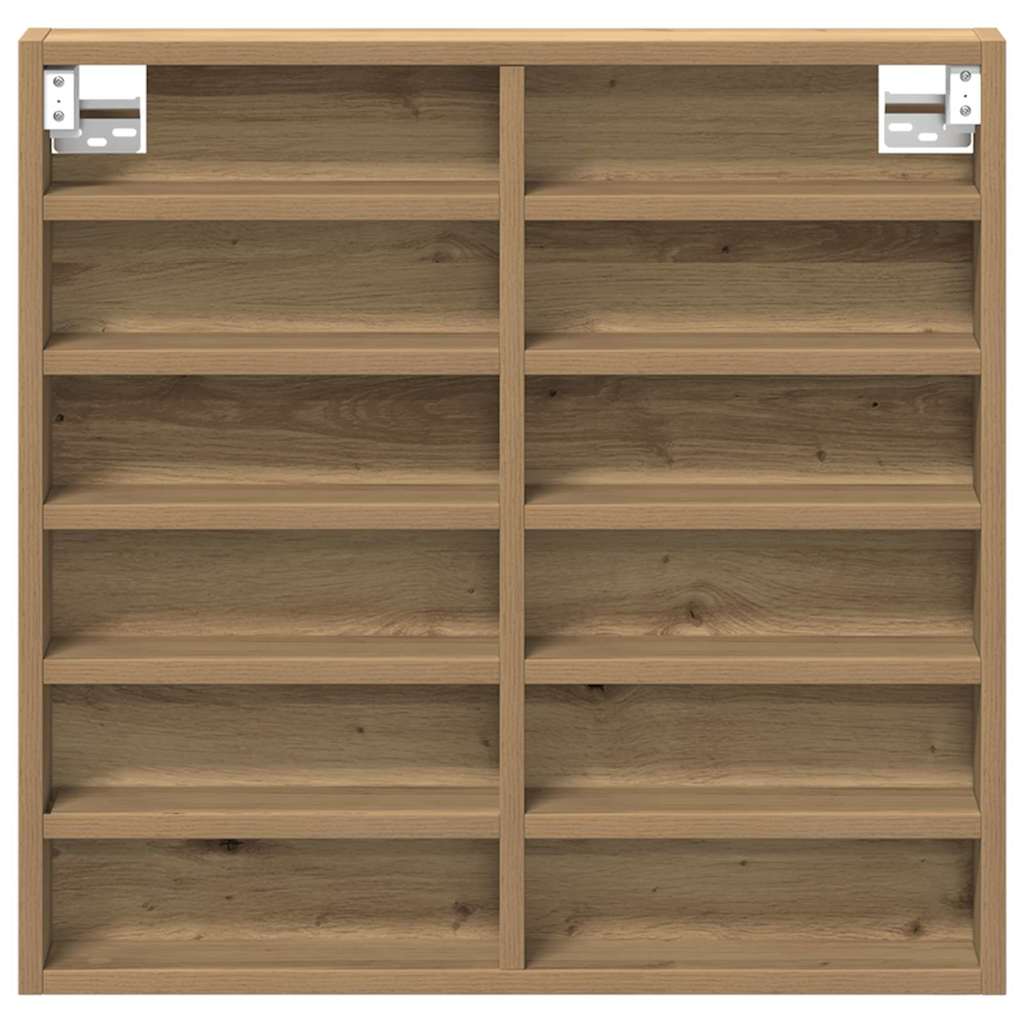 Display Cabinet Wall-Mounted Artisan Oak 60 x 8.5 x 58 cm
