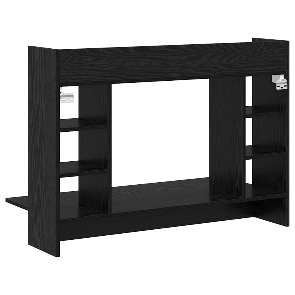 Wall-Mounted Desk Black oak Engineered wood 105 x 48 x 75 cm