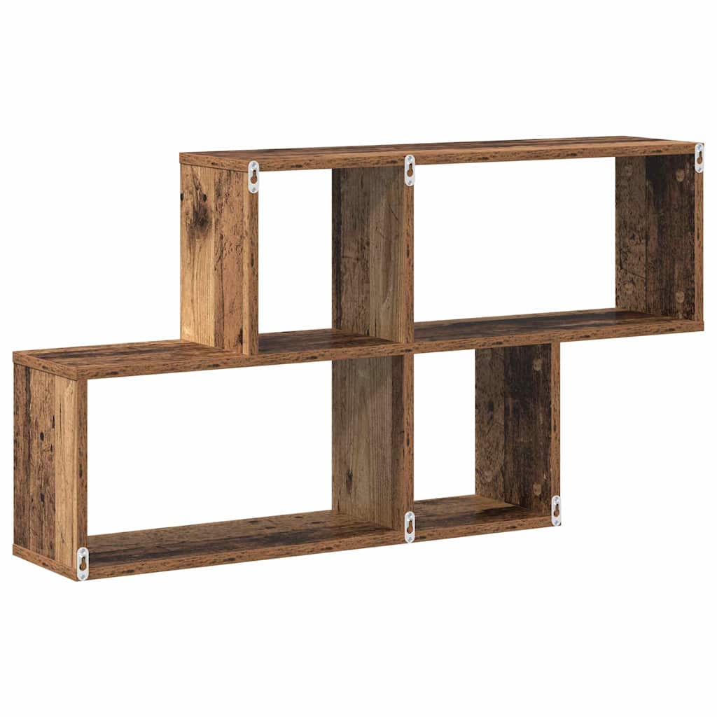 Wall Shelf with Shelf Wall-mounted Brown Engineered Wood