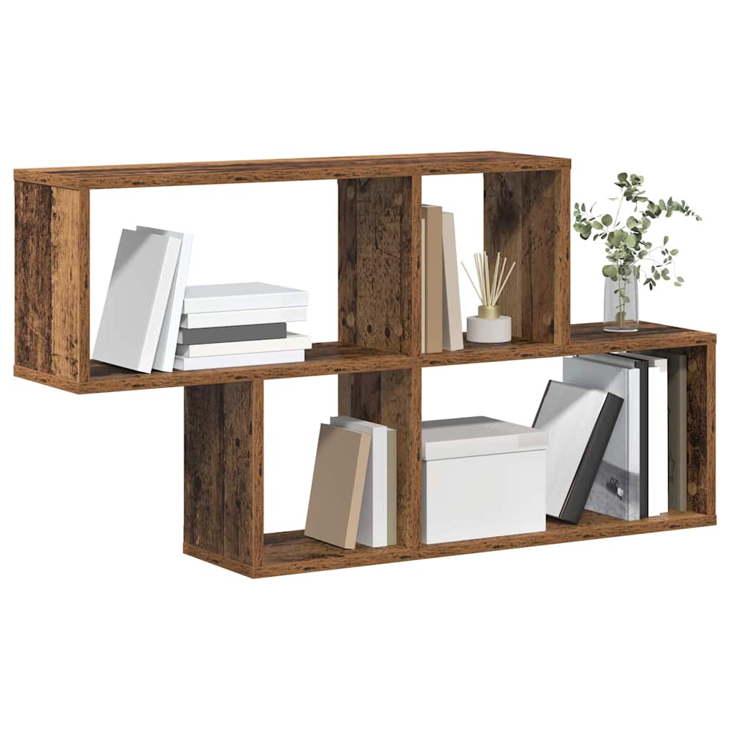 Wall Shelf with Shelf Wall-mounted Brown Engineered Wood
