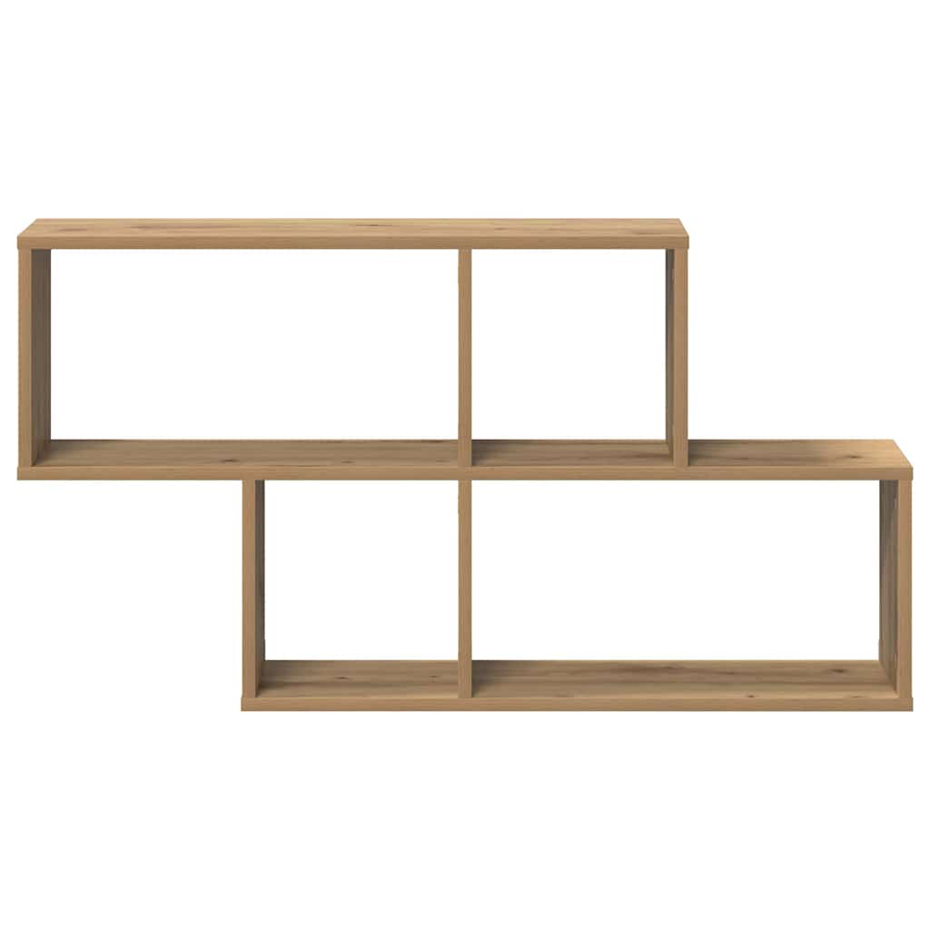 Wall Shelf with Shelf Wall-mounted Brown Engineered Wood