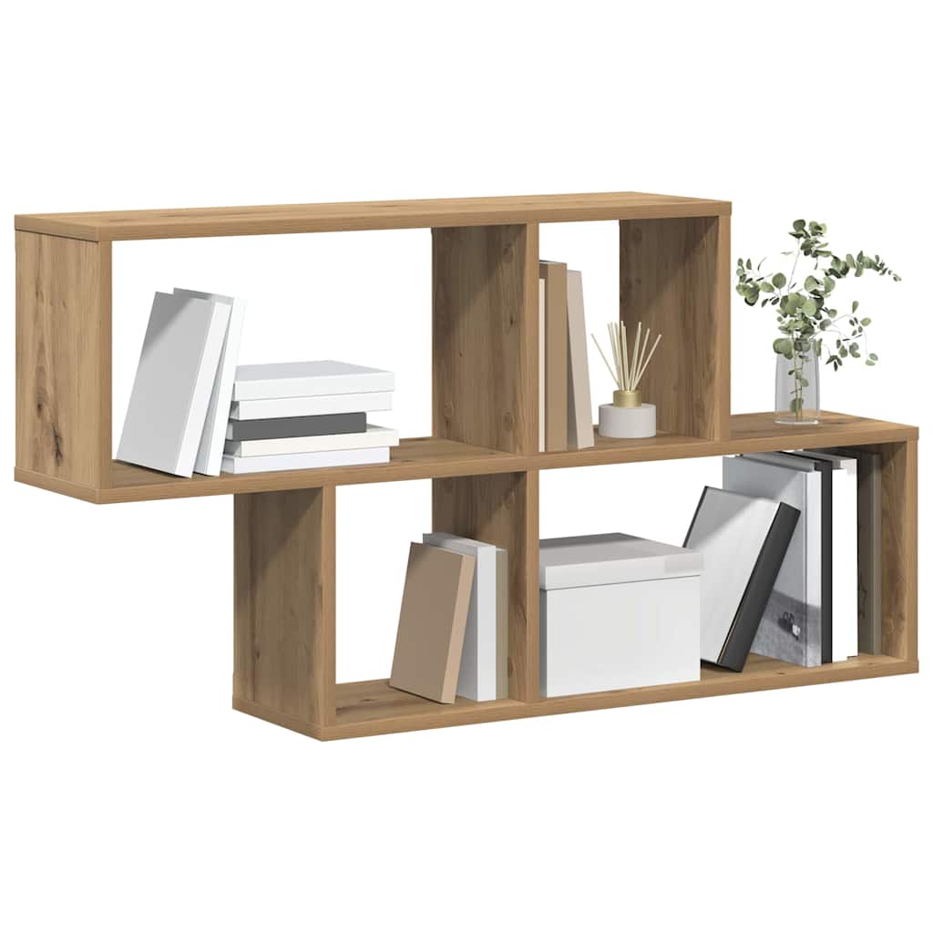 Wall Shelf with Shelf Wall-mounted Brown Engineered Wood