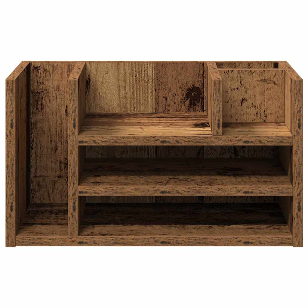 Desk Organiser Old Wood 44.5 x 24 x 25 cm Engineered Wood