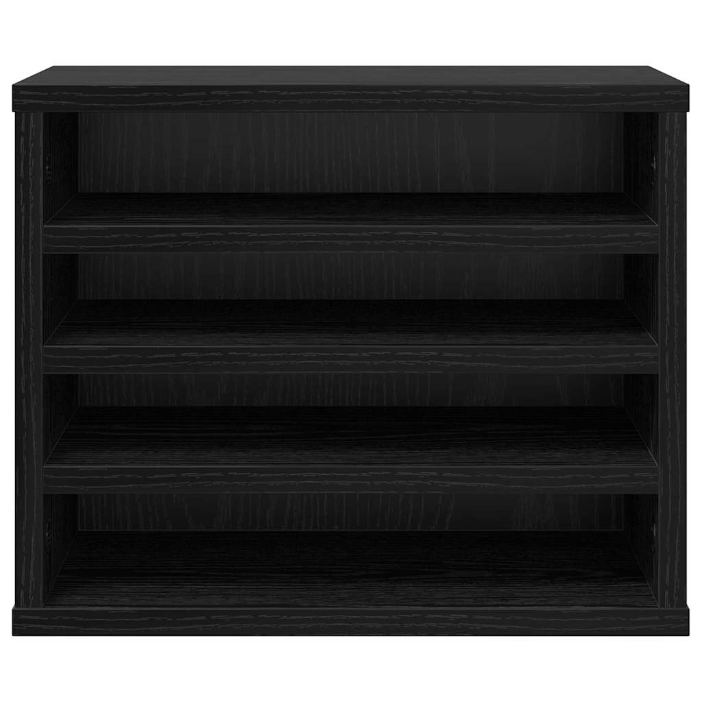Desk Organiser Black Oak 36 x 26 x 29.5 cm Engineered Wood