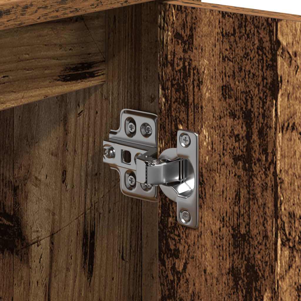 vidaXL Sink Cabinet with Door Old Wood 63 x 29 x 55 cm Engineered wood