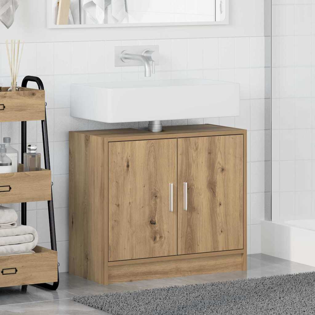 vidaXL Sink Cabinet Artisan Oak 63 x 29 x 55 cm Engineered wood