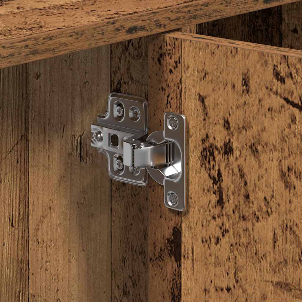 vidaXL Sink Cabinet with Door Old Wood 90 x 29 x 55 cm Engineered wood