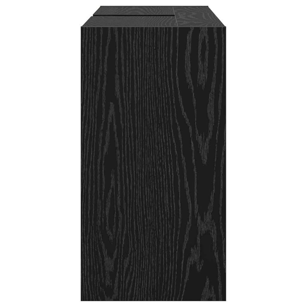 vidaXL Sink Cabinet Black Oak 90 x 29 x 55 cm Engineered wood