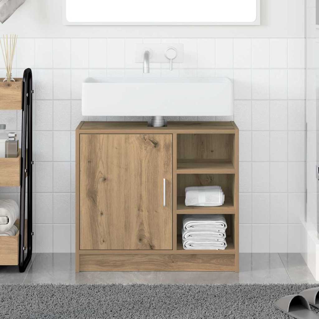 vidaXL Sink Cabinet Artisan Oak 63 x 29 x 55 cm Engineered wood