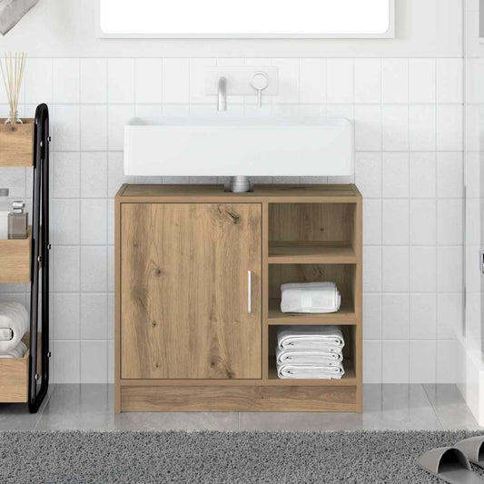 vidaXL Sink Cabinet Artisan Oak 63 x 29 x 55 cm Engineered wood