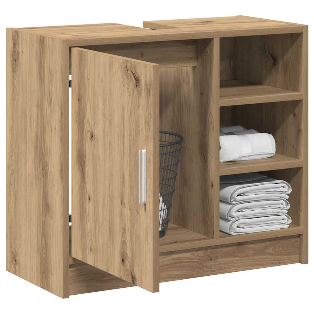 vidaXL Sink Cabinet Artisan Oak 63 x 29 x 55 cm Engineered wood
