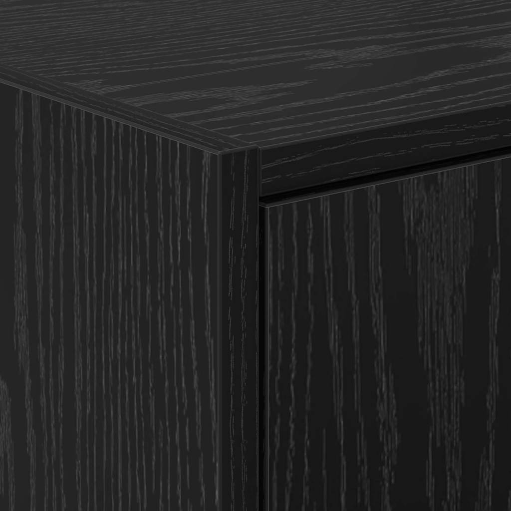 vidaXL Sink Cabinet Black Oak 63 x 29 x 55 cm Engineered wood