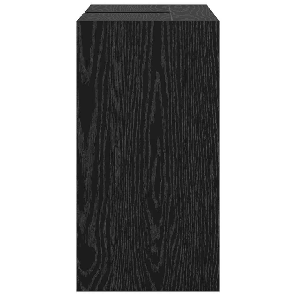 vidaXL Sink Cabinet Black Oak 63 x 29 x 55 cm Engineered wood