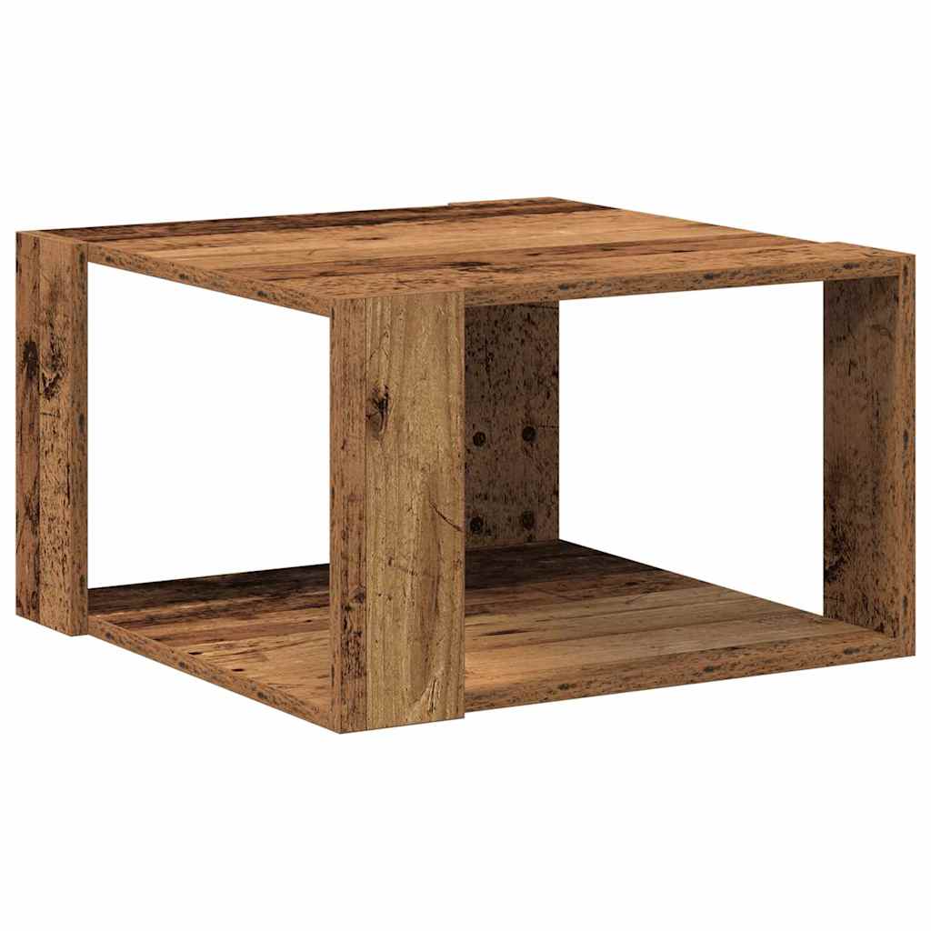 Coffee Table Old Wood 51.5 x 51.5 x 30 cm Engineered Wood