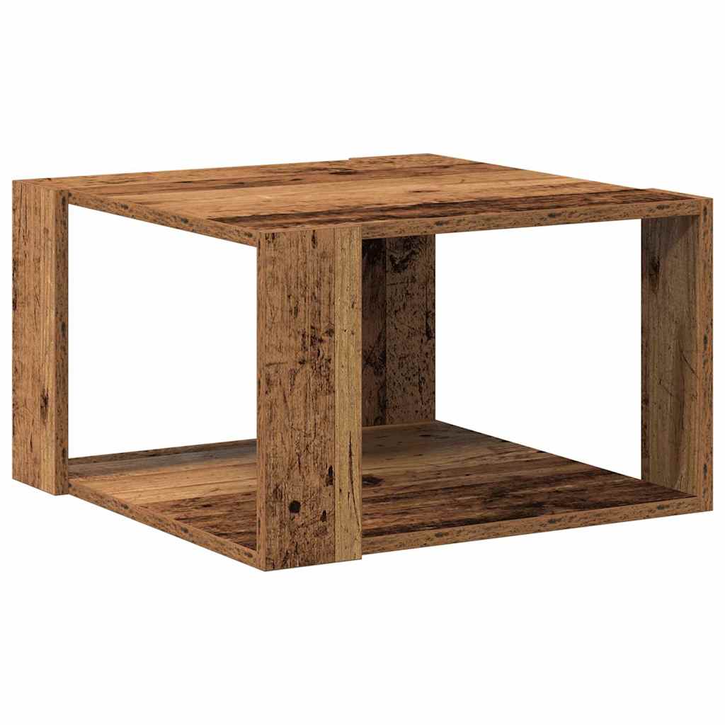 Coffee Table Old Wood 51.5 x 51.5 x 30 cm Engineered Wood
