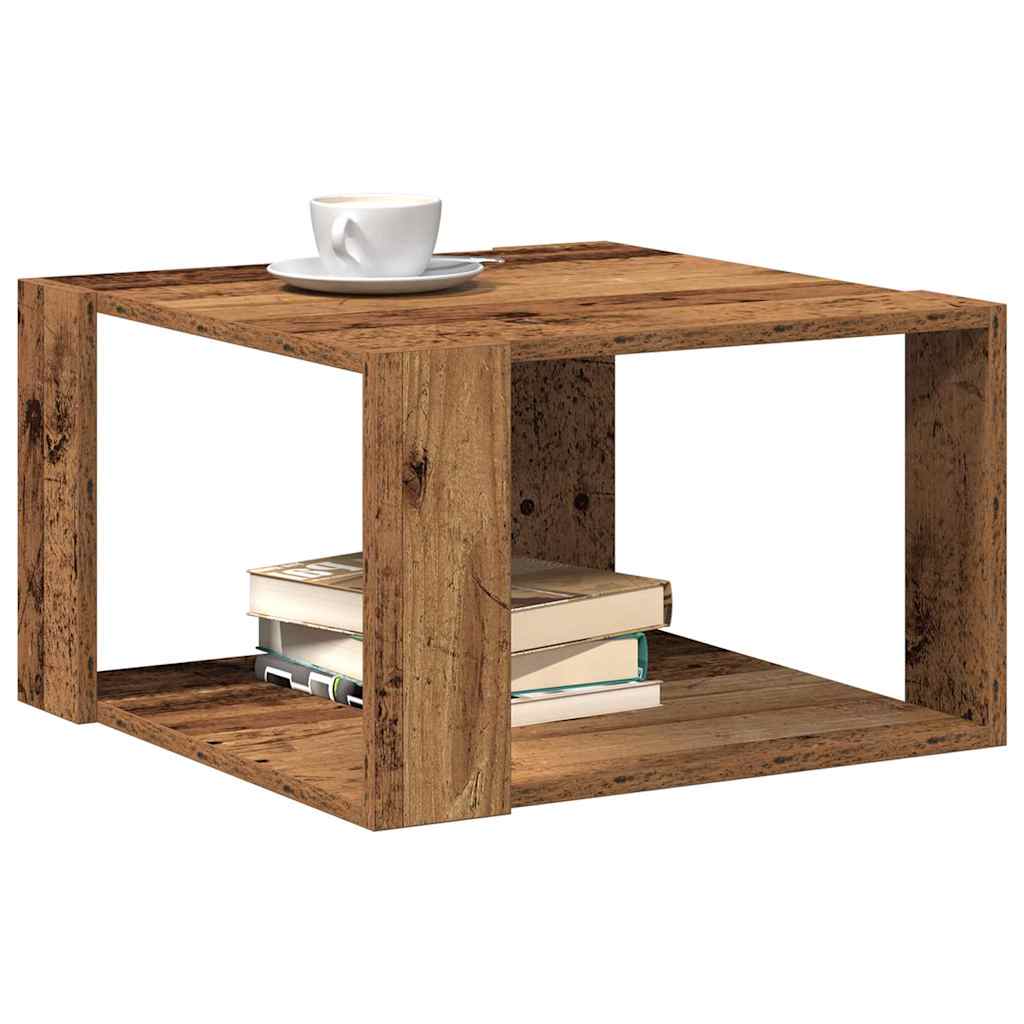 Coffee Table Old Wood 51.5 x 51.5 x 30 cm Engineered Wood