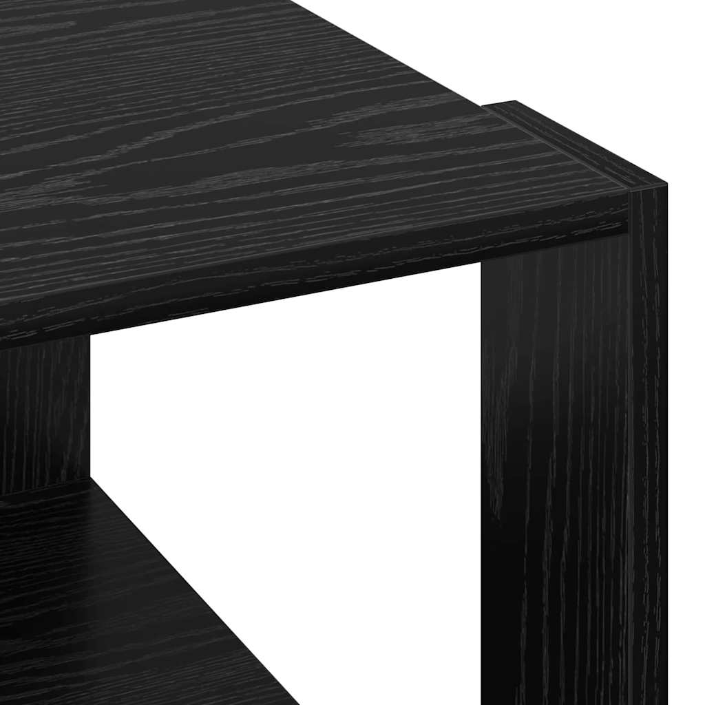 Coffee Table Black Oak 51.5 x 51.5 x 30 cm Engineered Wood