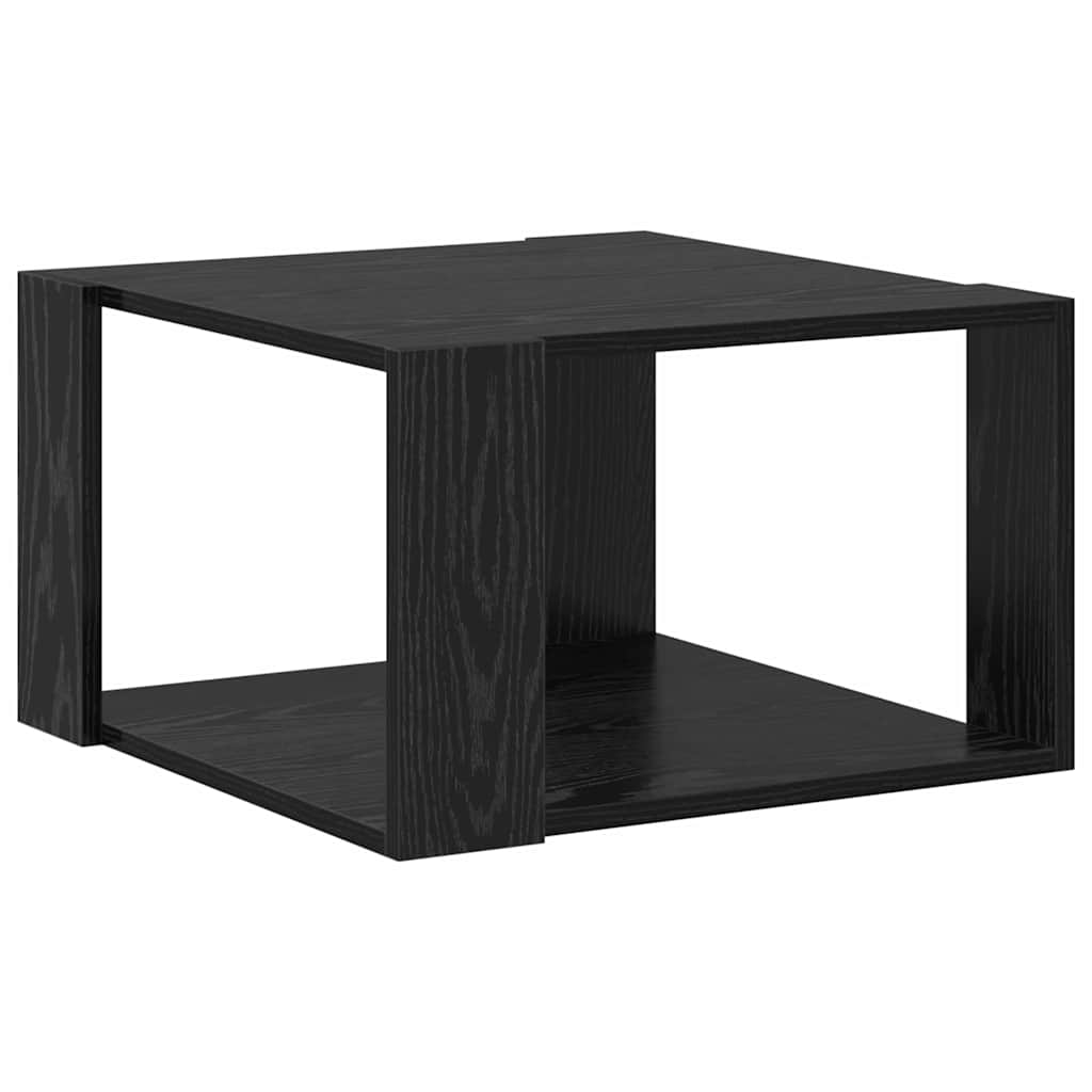 Coffee Table Black Oak 51.5 x 51.5 x 30 cm Engineered Wood