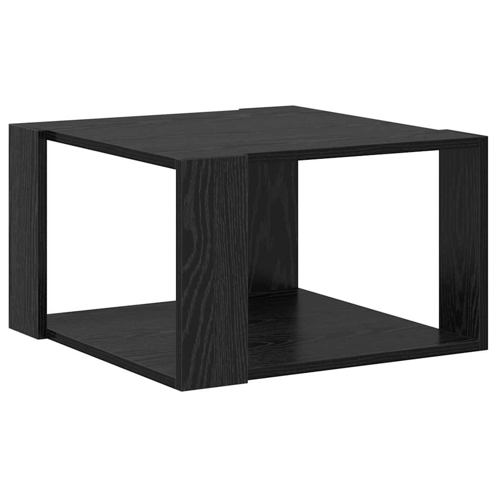 Coffee Table Black Oak 51.5 x 51.5 x 30 cm Engineered Wood
