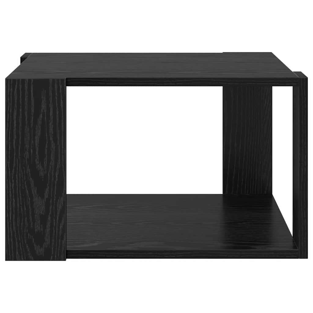 Coffee Table Black Oak 51.5 x 51.5 x 30 cm Engineered Wood
