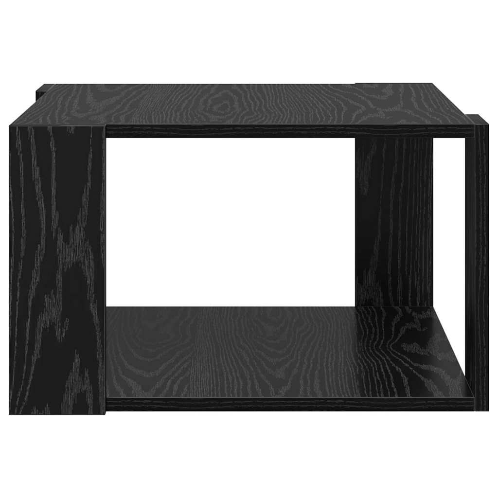 Coffee Table Black Oak 51.5 x 51.5 x 30 cm Engineered Wood