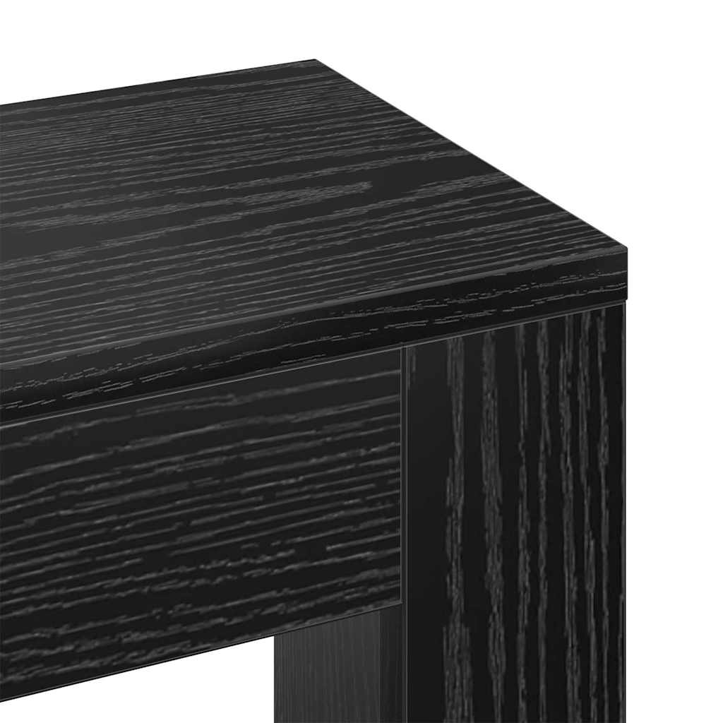 Radiator Cover Black Oak 78 x 20 x 82 cm Engineered Wood