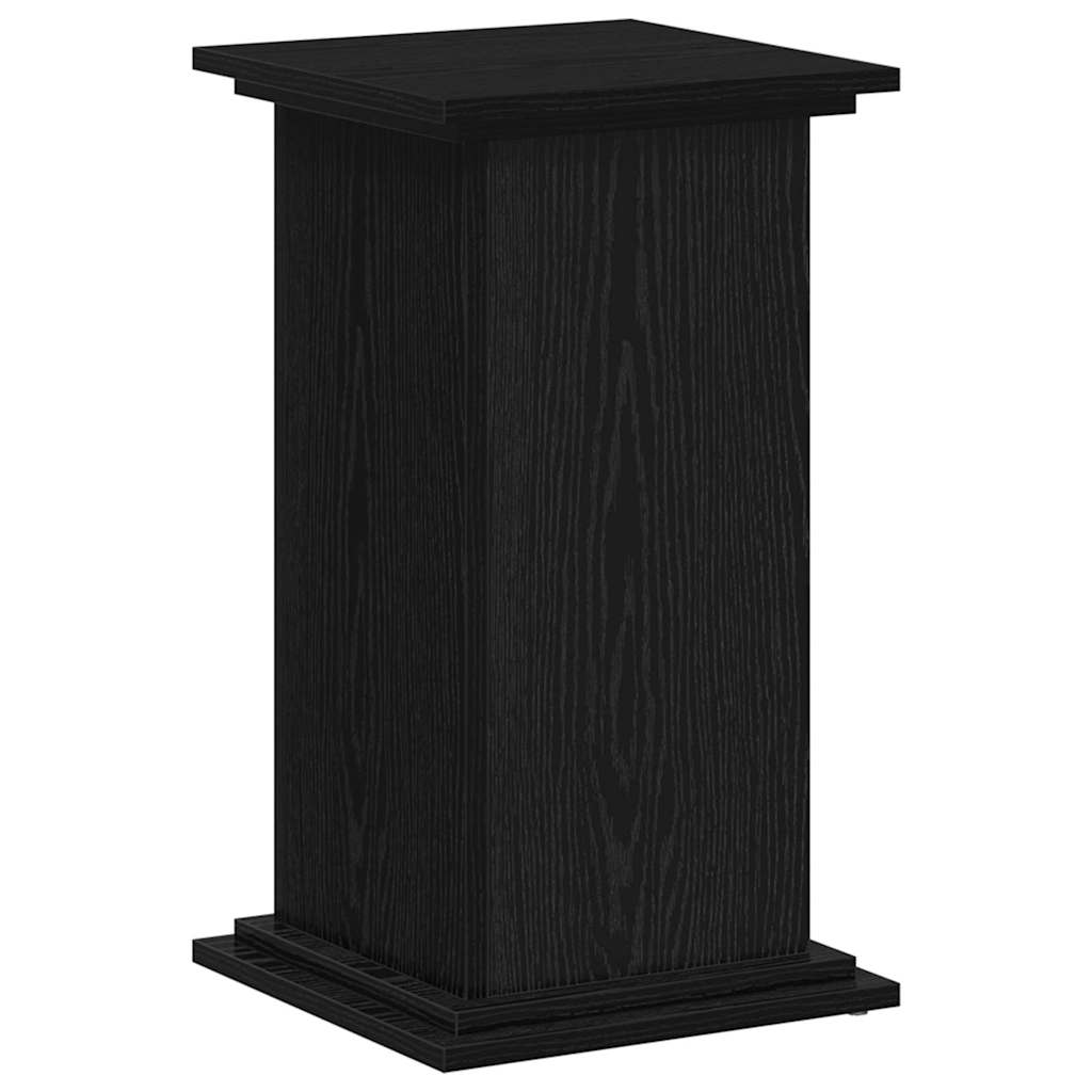 vidaXL Plant Stand Black oak 33 x 33 x 60 cm Engineered wood