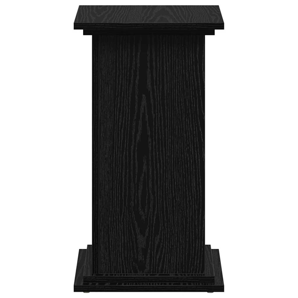 vidaXL Plant Stand Black oak 33 x 33 x 60 cm Engineered wood