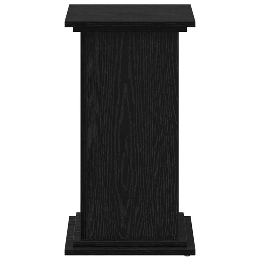 vidaXL Plant Stand Black oak 33 x 33 x 60 cm Engineered wood