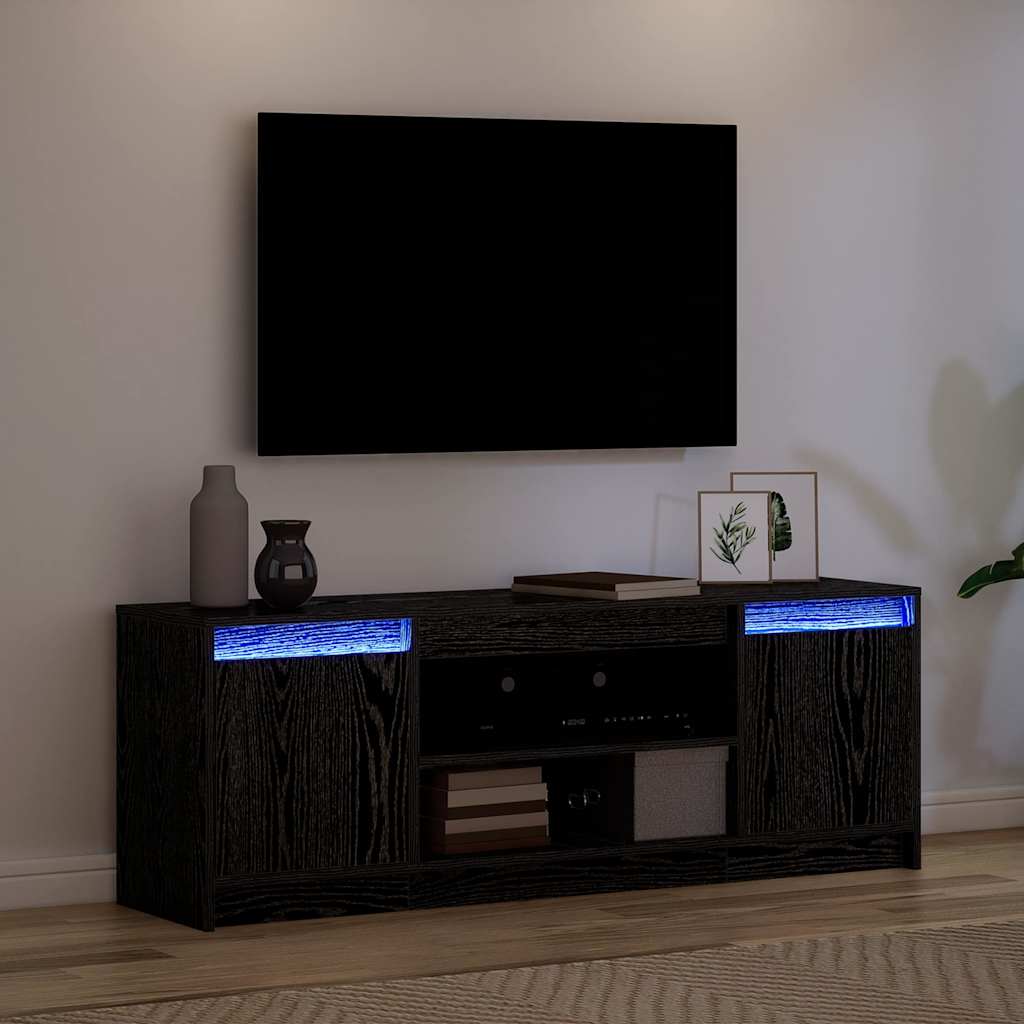 TV Units Black 139.5 x 34 x 50 cm Engineered wood