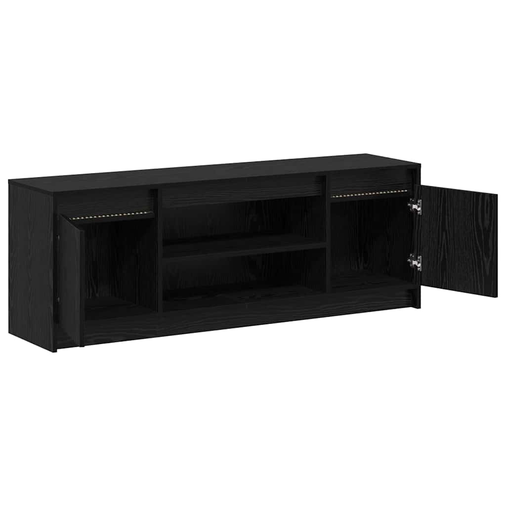 TV Units Black 139.5 x 34 x 50 cm Engineered wood