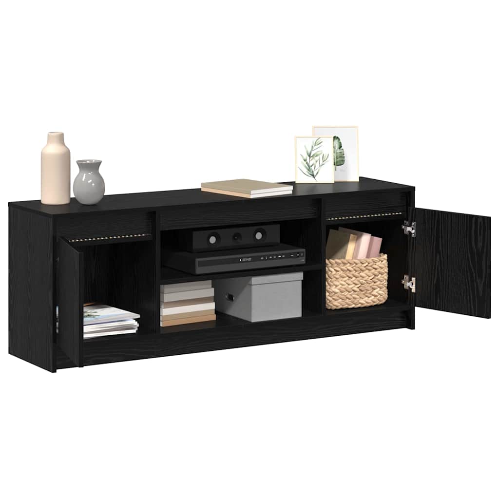 TV Units Black 139.5 x 34 x 50 cm Engineered wood