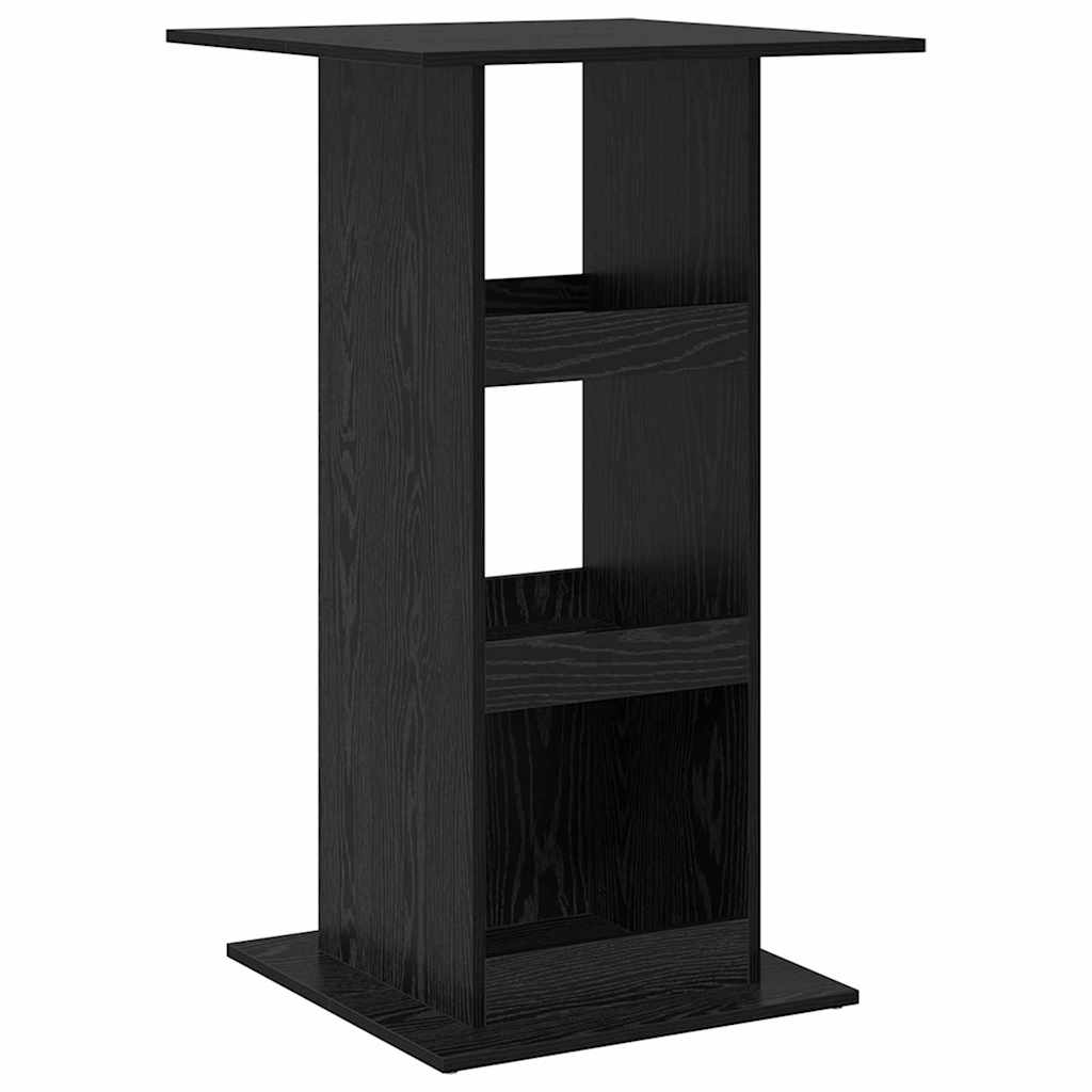 Bar Table 60 x 60 x 100 cm Engineered Wood Black Oak