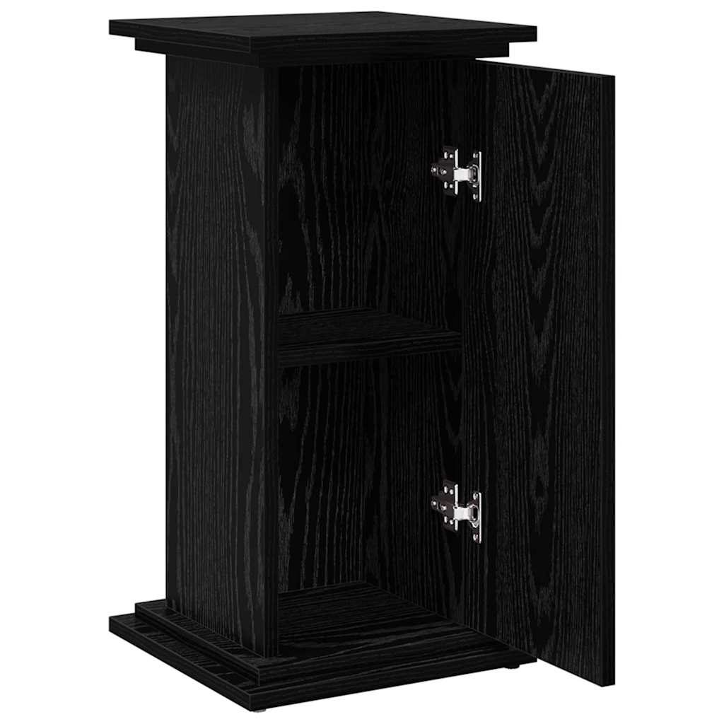 vidaXL Display Stand Black Oak 31 x 30 x 60 cm Engineered wood