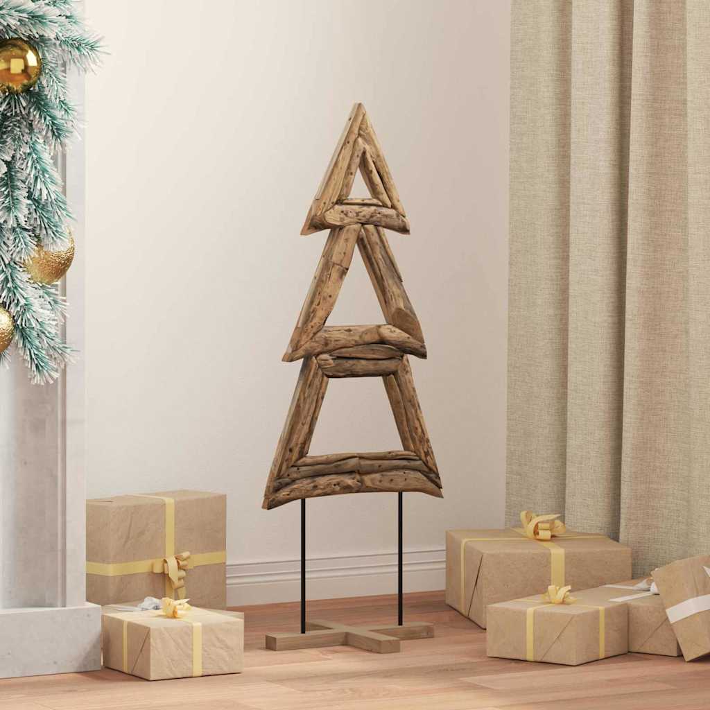 Christmas Tree Brown 90 cm Solid teak wood